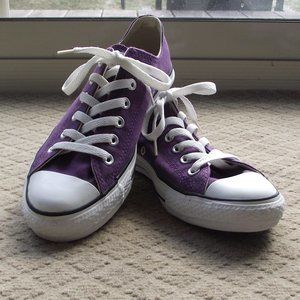Dark Purple Converse Low Tops